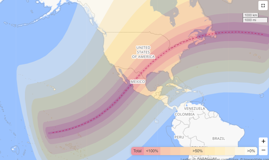 Eclipse Solar del lunes 8 de abril. Eclipse Solar del lunes 8 de abril.