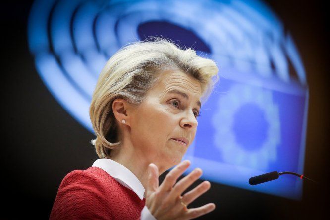 La presidenta de la Comisión Europea