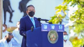 El presidente Cortizo se dirigió a los coloneses antes del inicio de los actos protocolares del 5 de noviembre.