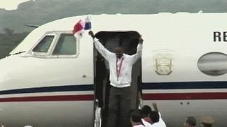 Irving Saladino arribó a Panamá