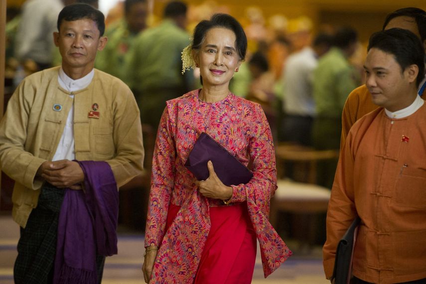 Aung San Suu Kyi.