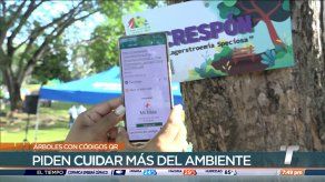 Colocan códigos QR en árboles del Parque Omar