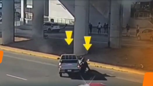 Accidente en la avenida Domingo Díaz.