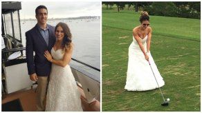 Mujer usa su vestido de novia en cada aniversario