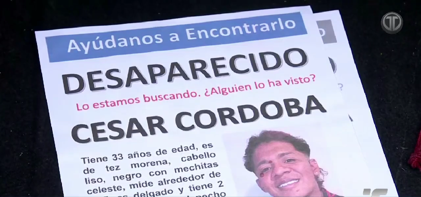 Desaparecido: ¿Dónde estas César Córdoba? familiares piden ayuda