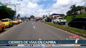 Se mantiene el cierre de la vía Interamericana a la altura de Capira