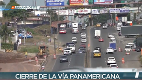 Cierre en la carretera Panamericana programado por el Metro de Panamá.
