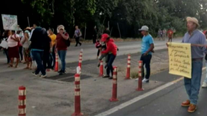 Cierre en la vía Panamericana a la altura de La Pintada