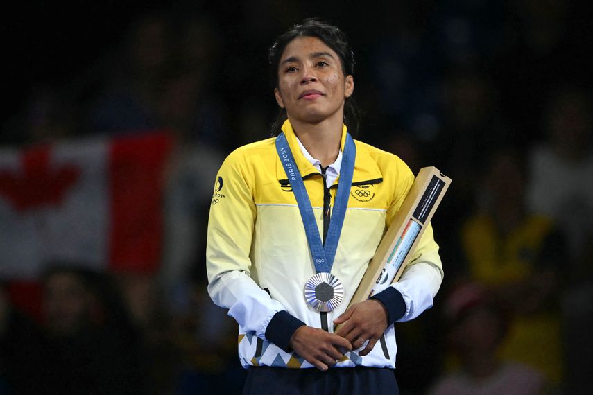 Juegos Olímpicos 2024: Ecuatoriana Yépez pierde final de lucha libre y se cuelga plata en París.