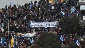 Protestas masivas en la ciudad griega de Salónica por el nombre de Macedonia