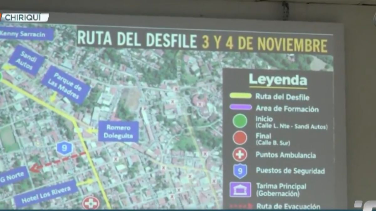 Conozca las rutas de los desfiles patrios en Chiriqui. Conozca las rutas de los desfiles patrios en Chiriqui.