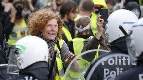 Destrozos en protesta de chalecos amarillos en Bruselas en jornada electoral