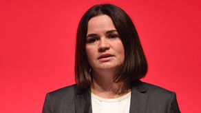La líder de la oposición bielorrusa en el exilio, Svetlana Tijanóvskaya.