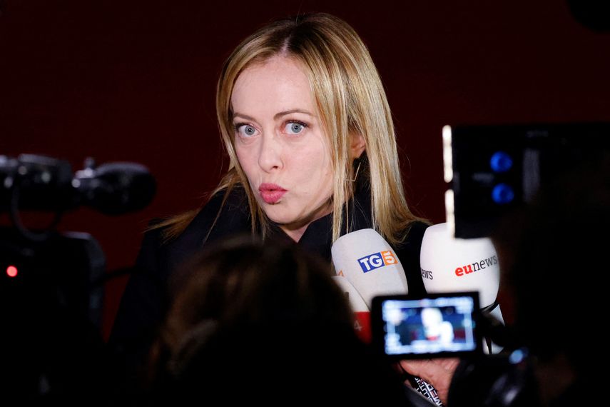 La primera ministra Giorgia Meloni.
