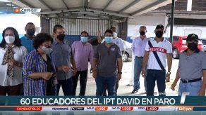 Docentes del IPT de David están en paro