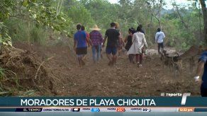 Moradores de Playa Chiquita se oponen a la construcción de una calle