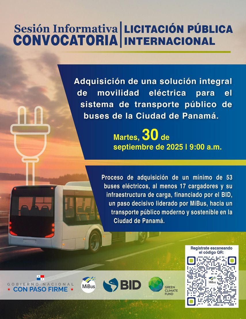 Licitación internacional para adquirir buses eléctricos en ciudad de Panamá. Licitación internacional para adquirir buses eléctricos en ciudad de Panamá.