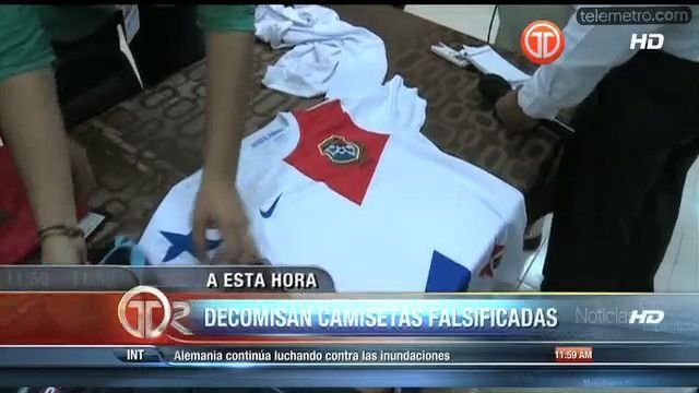 Aduanas decomisa 130 camisetas falsificadas de la sele