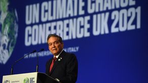 Presidente Laurentino Cortizo, en su discurso en la COP26.