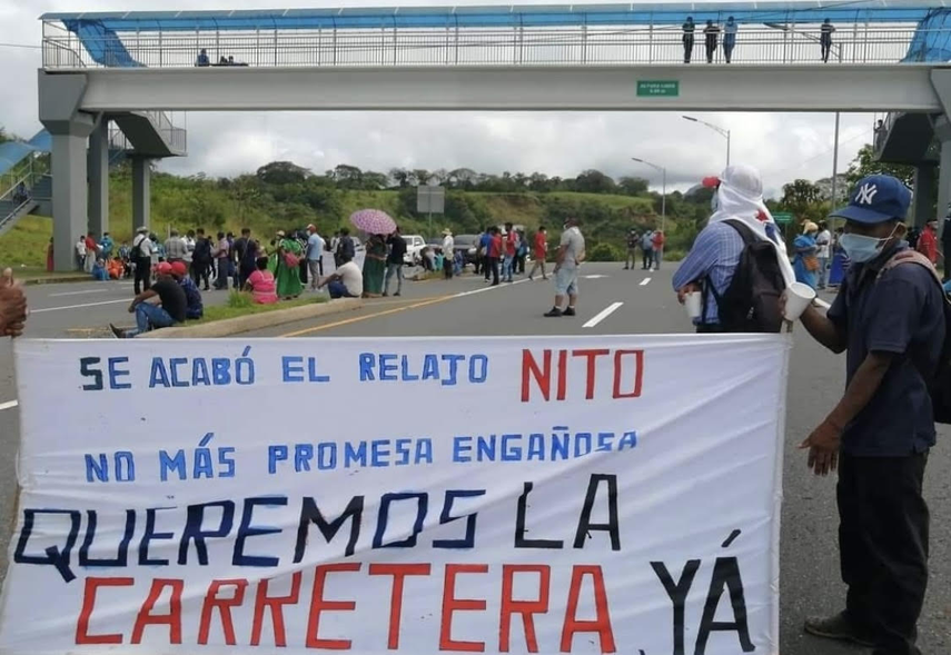 Residentes de La Caldera en Chiriquí cierran la vía entre David y Boquete