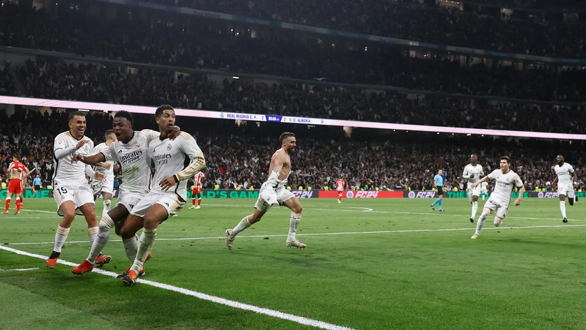 El Real Madrid remontó con polémica al Almería&nbsp;
