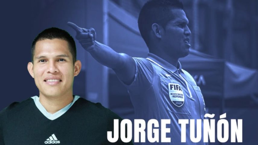 Árbitro panameño Jorge Tuñón Morán.