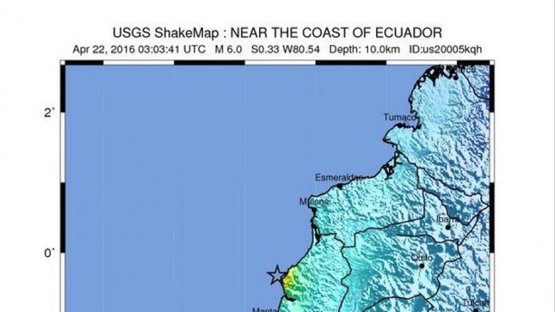 Nueva réplica de 6 grados de magnitud en zona del terremoto en Ecuador