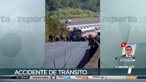 Bus de la ruta Panamá - La Chorrera se accidentó en Loma Cová