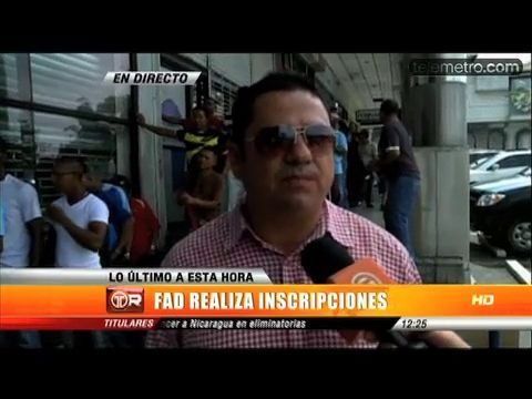 Frente Amplio por la Democracia realiza inscripción