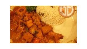 Arroz con guandú y coco.