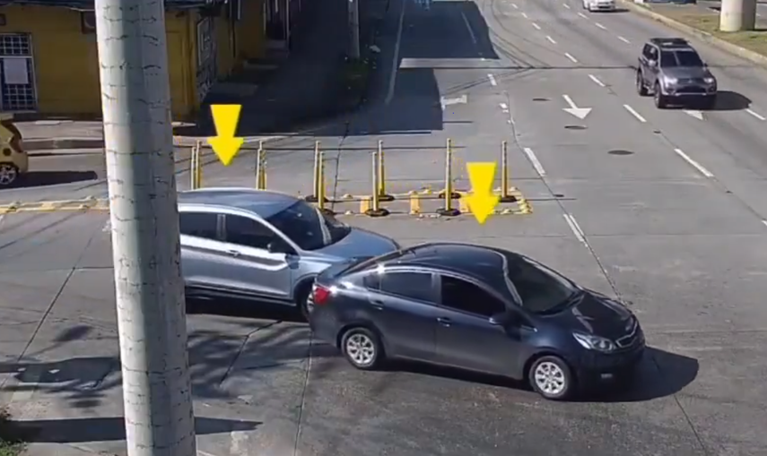 Centro de Operación de San Miguelito capta accidente en Ojo de Agua.