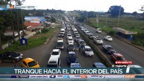 Se reporta tráfico pesado hacia el interior del país
