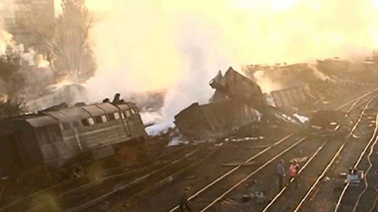 Descarrila y se incendia en Rusia un tren que transportaba combustible