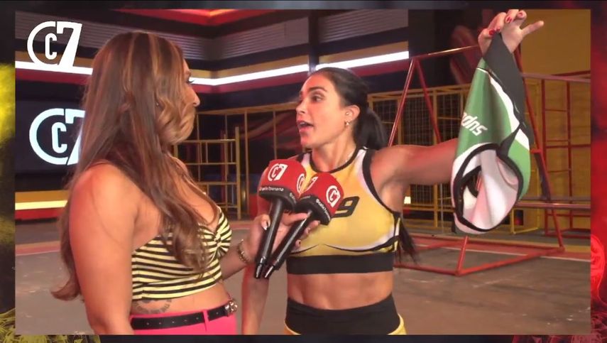 Claudia Tapasca lucha por llegar a la etapa verde de Calle 7 Panamá.