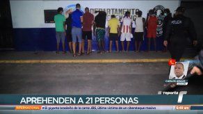 Capturan a 21 personas en operativo en Colón Capturan a 21 personas en operativo en Colón