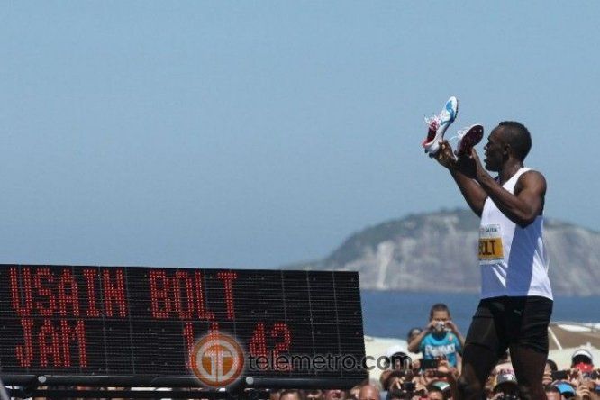 Usain Bolt se apodera de Copacabana