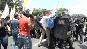 Dos unidades policiales heridas tras enfrentamientos en la UP Dos unidades policiales heridas tras enfrentamientos en la UP