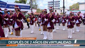 Realizan desfiles por los 167 años de fundación de La Chorrera