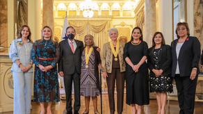 Presidente Cortizo entrega la&nbsp;Condecoración Nacional Orden Marta Matamoros en el Grado de Gran Medalla al Mérito a&nbsp;Zelideth Rosales y Evangelista Gutiérrez.