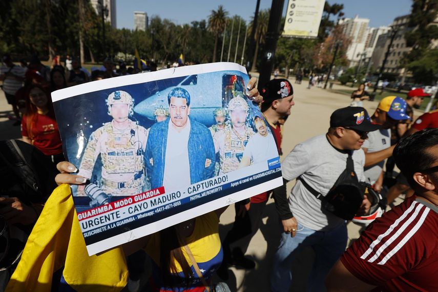 Venezolanos en el exterior celebran captura de Maduro