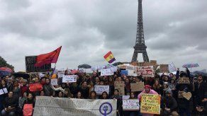 Unas 200 personas se manifiestan en París contra la sentencia de La Manada