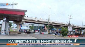 Continúa el cierre de la vía en Veraguas