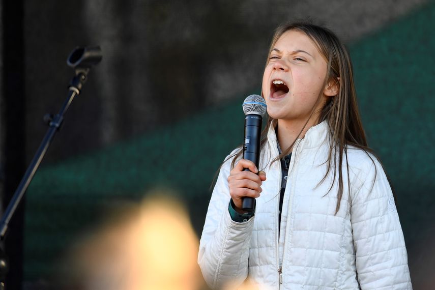 Greta Thunberg.