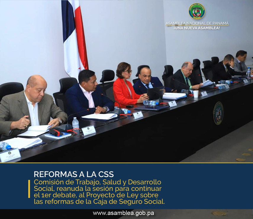 Reformas a la CSS: Este jueves se retoma la discusión en primer debate del proyecto de ley.