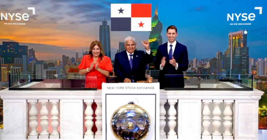 Presidente Mulino toca la campana de clausura en la Bolsa