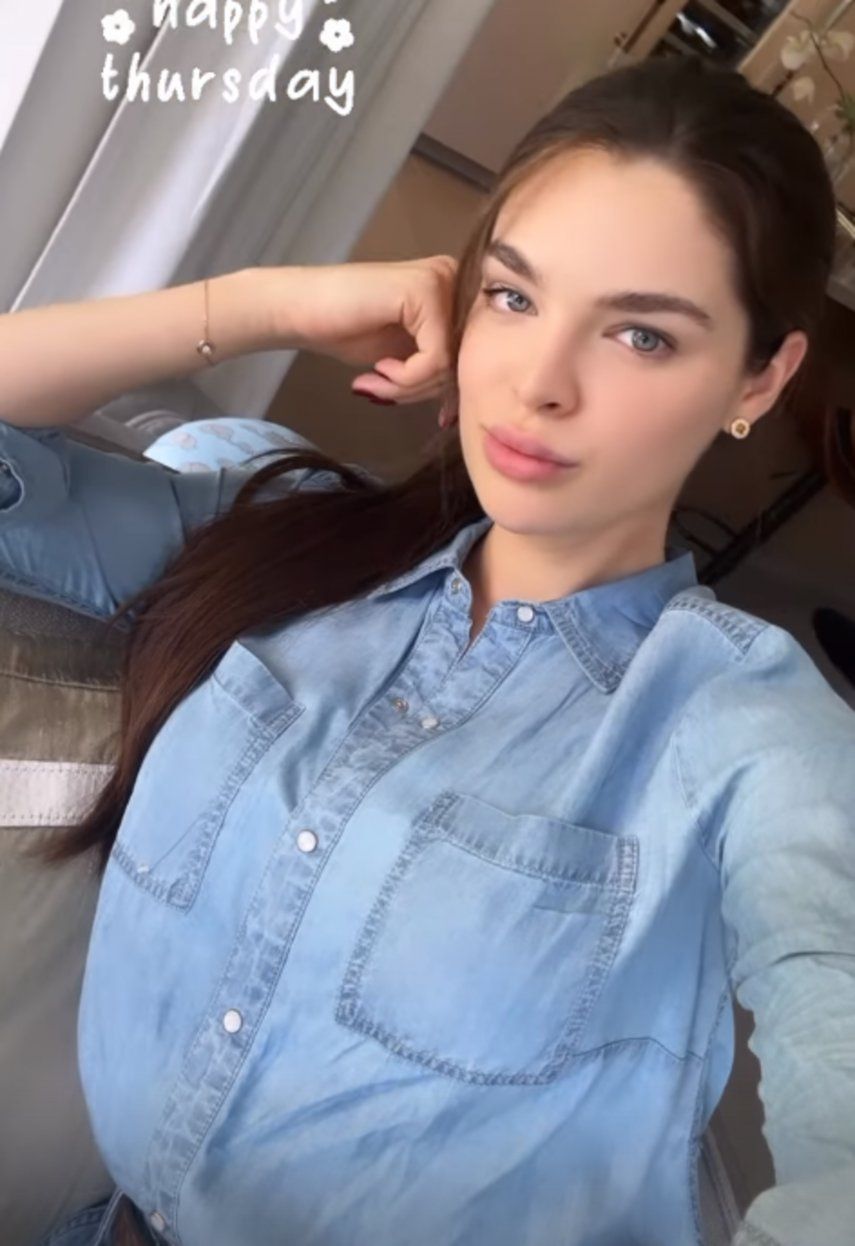 Nadia Ferreira muestra a su bebé a pocos días de cumplir un mes