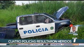 Unidades de la Policía Nacional sufren accidente en Colón Unidades de la Policía Nacional sufren accidente en Colón