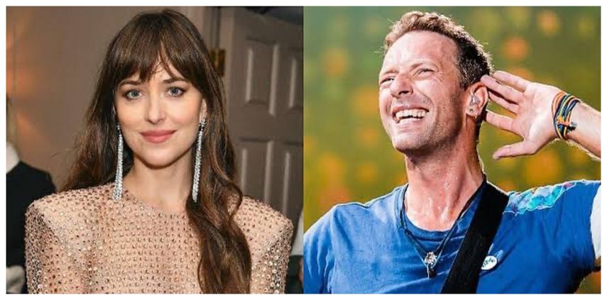 &nbsp;Dakota Johnson y Chris Martin