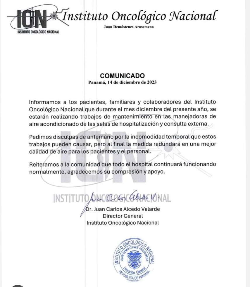 ION anuncia trabajos de mantenimientos en sus instalaciones ION anuncia trabajos de mantenimientos en sus instalaciones