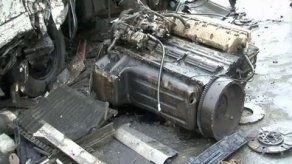 Fuerte colisión entre camión y sedán en vía Panamá-Colon